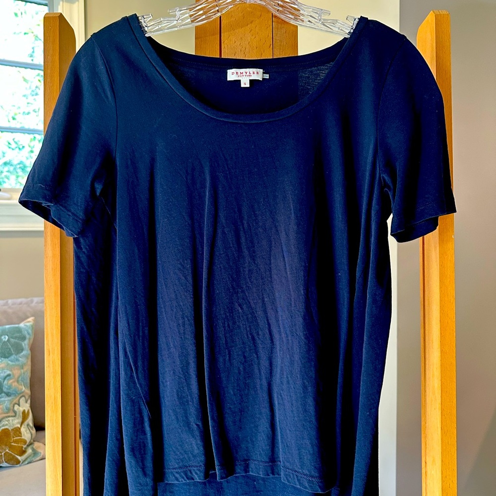 Demylee Monroe Scoop Neck T-Shirt, Navy